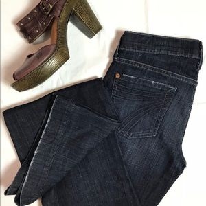 7 FOR ALL MANKIND DOJO DARK DENIM JEANS GUC! 26